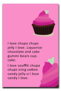 voorbeeld van een tekst in een vaste layout met een afbeelding ernaast