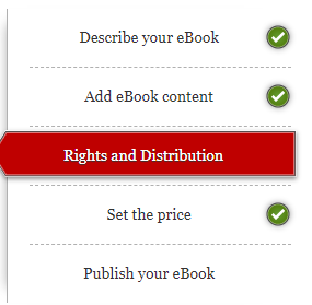 显示出版平台检查清单的截图 突出显示「Kobo Plus 订阅可用」的切换按钮已开启。