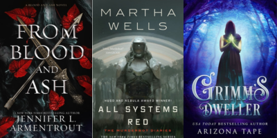 Tres imágenes de portadas de fantasía y ciencia ficción que ilustran una diversidad de estilos, integrando notablemente elementos visuales tomados de otros géneros.